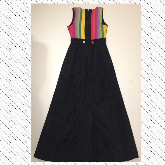 🦋🌺💚⭐️VINTAGE BLAIR WOOVERTON MAXI DRESS Sz 4 - Picture 2 of 8